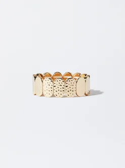 PARFOIS Trend Collection|Kurze Halsketten>es Elastisches Armband Golden