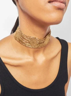 PARFOIS Set Ohrringen|Hoop-Ohrringe>es Kette Golden