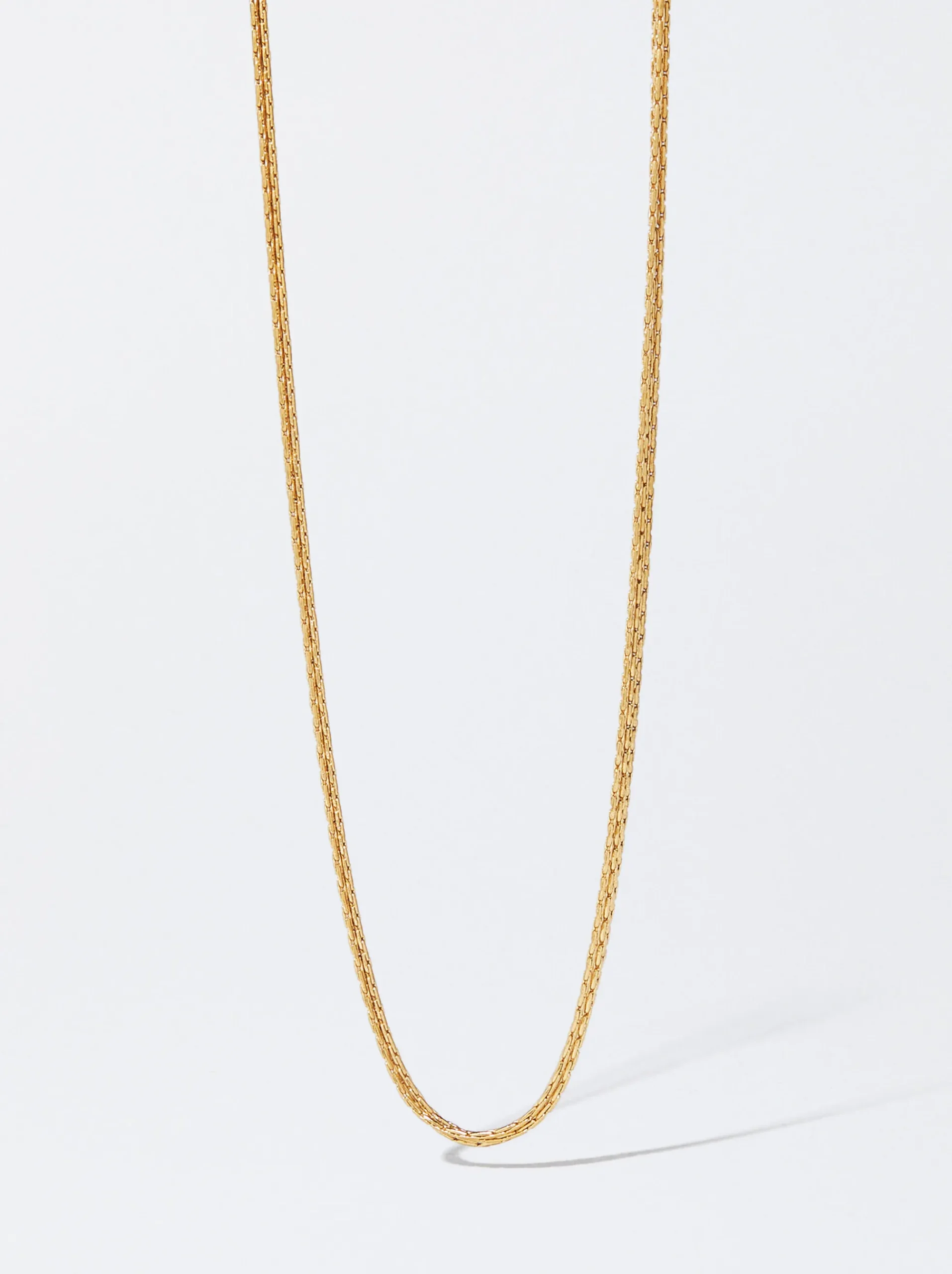 PARFOIS Armbänder>Goldfarbene Halskette Aus Stahl Golden