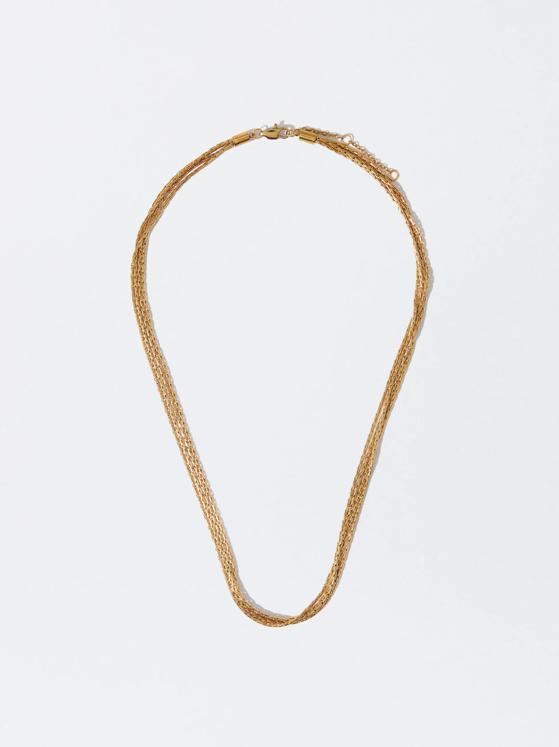 PARFOIS Armbänder>Goldfarbene Halskette Aus Stahl Golden