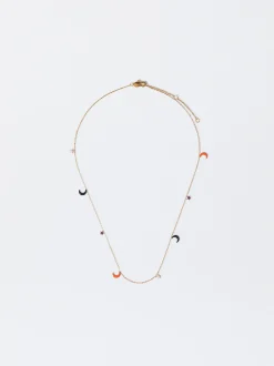 PARFOIS Armbänder>Goldfarbene Halskette Aus Stahl Mehrfarbig
