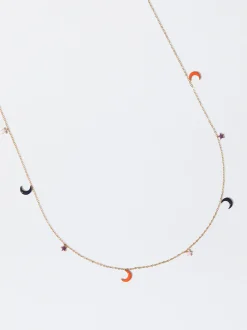 PARFOIS Armbänder>Goldfarbene Halskette Aus Stahl Mehrfarbig