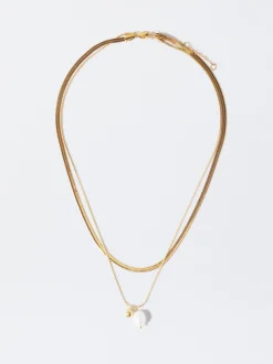 PARFOIS Armbänder>Goldfarbene Halskette Aus Stahl Golden