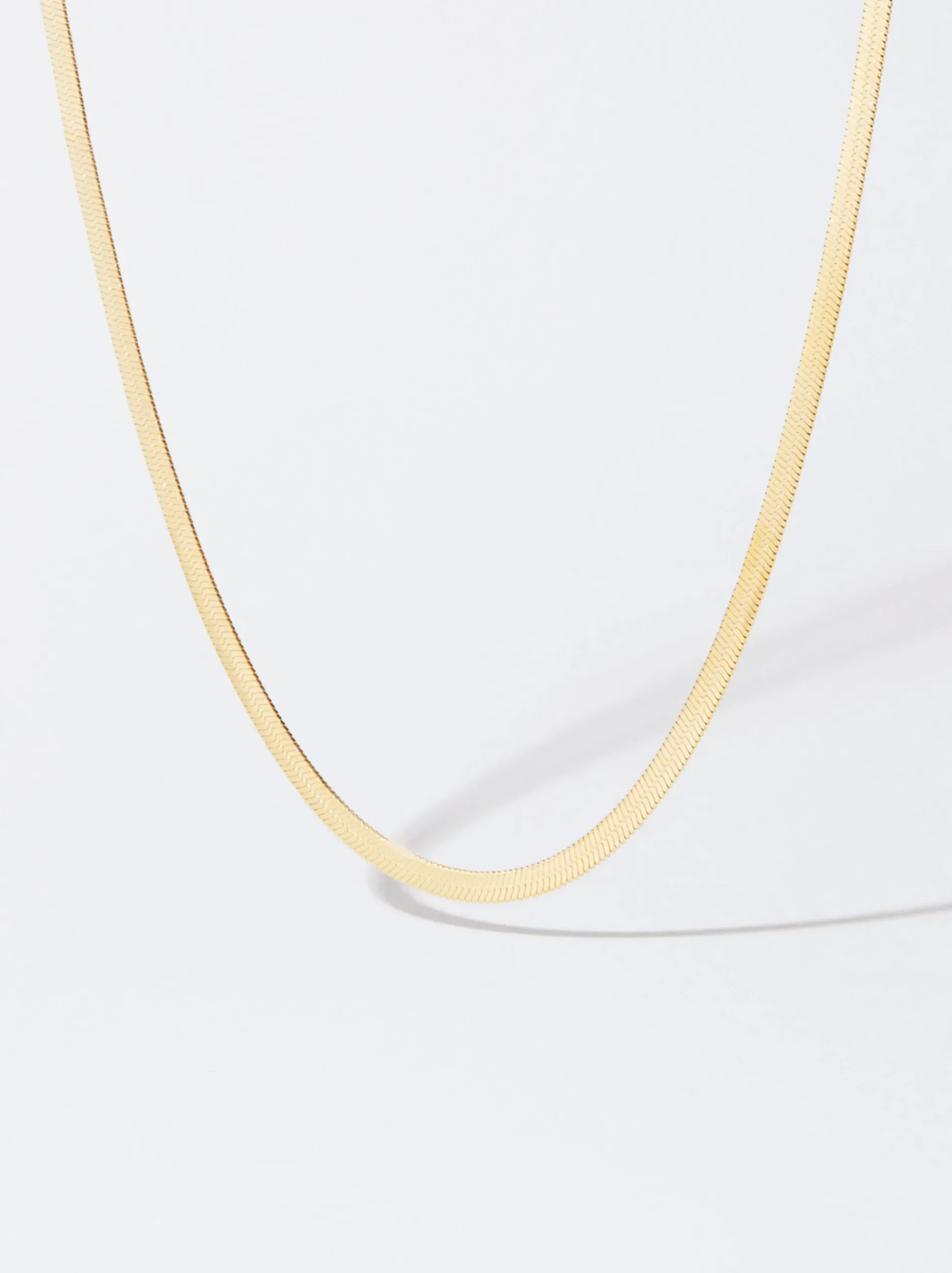 PARFOIS Armbänder>Goldfarbene Halskette Aus Stahl Golden