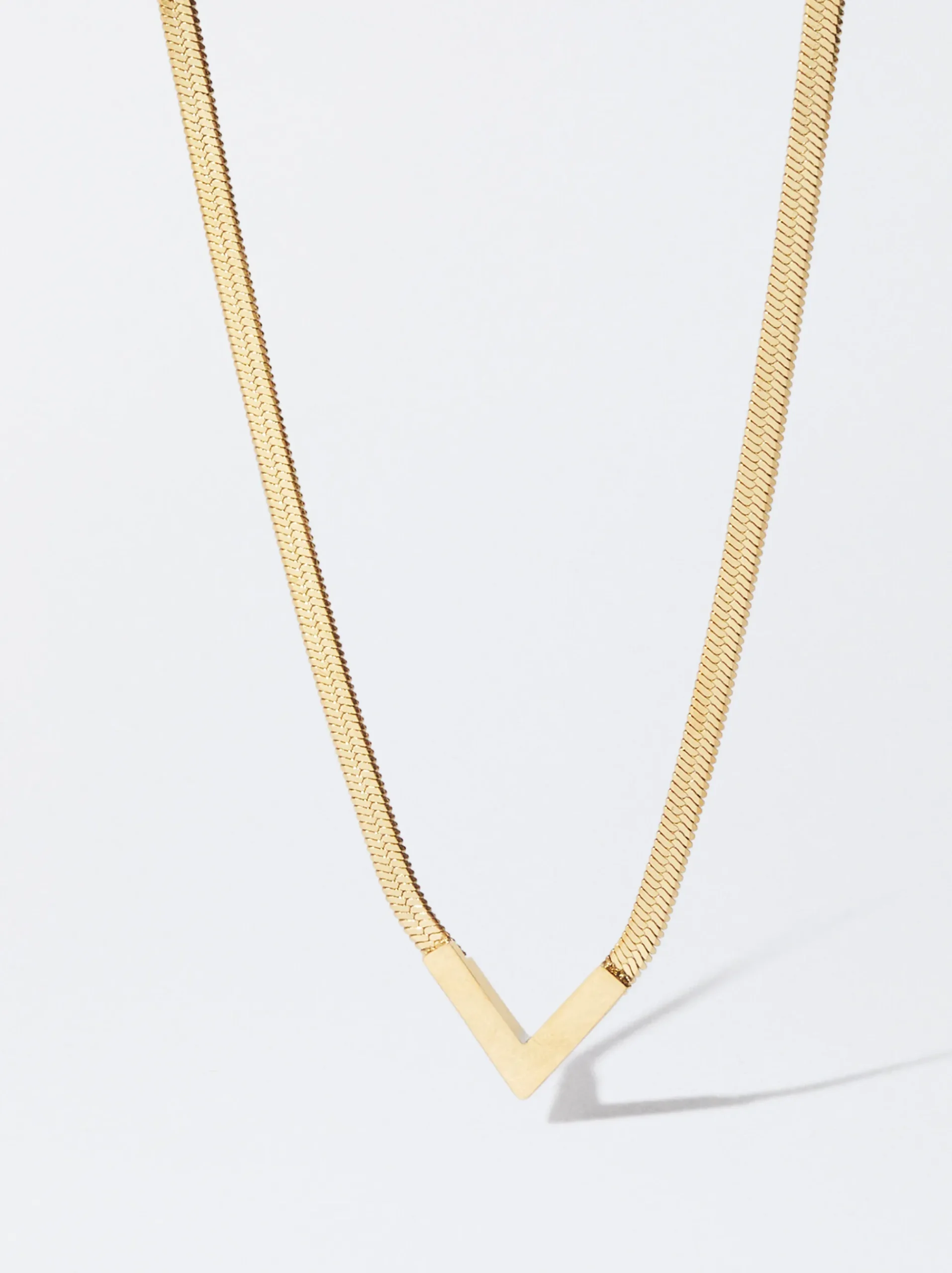 PARFOIS Armbänder>Goldfarbene Halskette Aus Stahl Golden