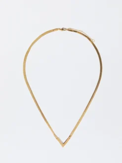 PARFOIS Armbänder>Goldfarbene Halskette Aus Stahl Golden