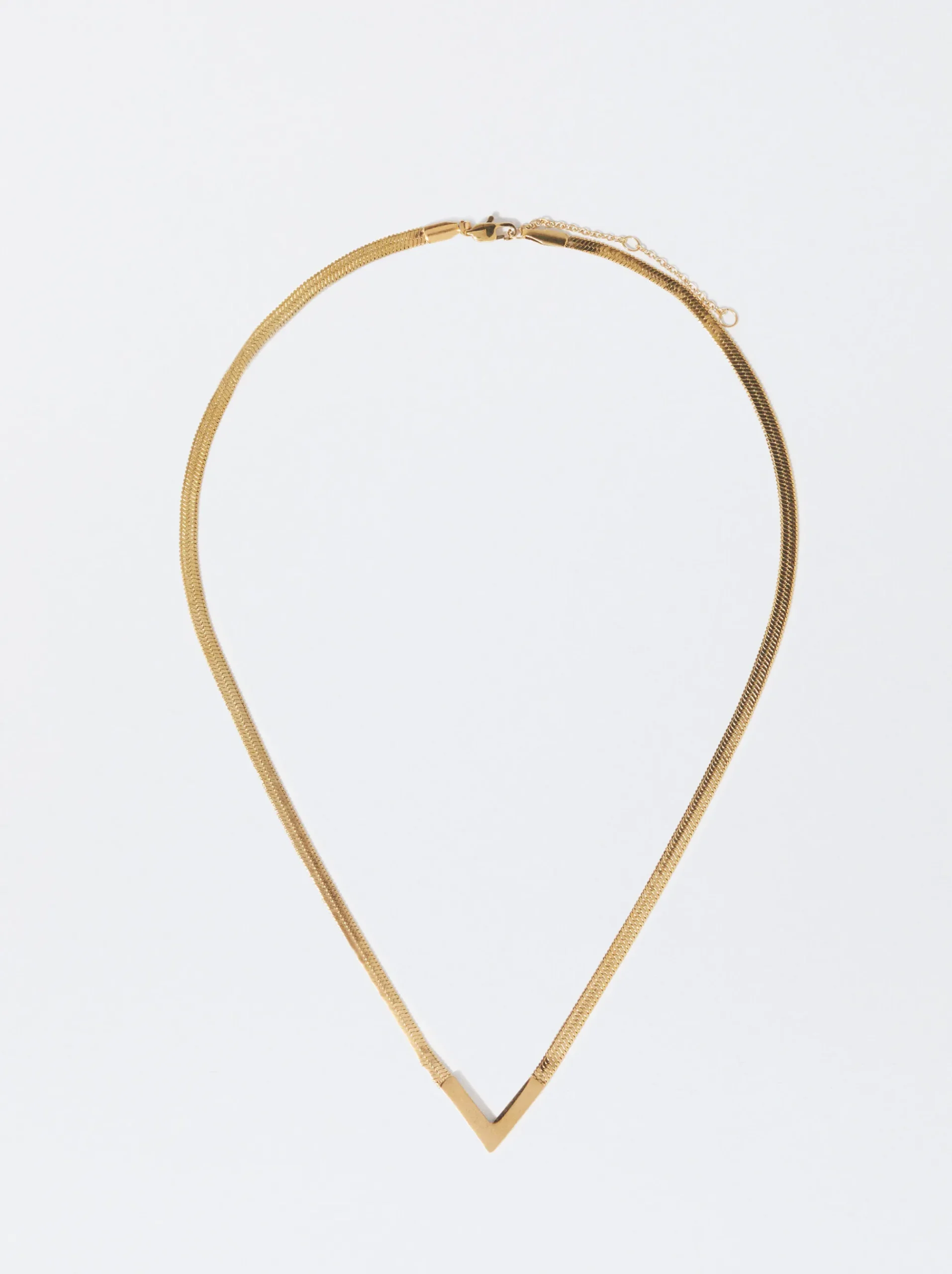 PARFOIS Armbänder>Goldfarbene Halskette Aus Stahl Golden