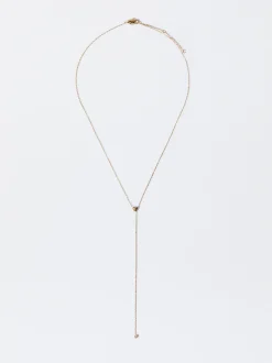 PARFOIS Armbänder|Fußkettchen>Goldfarbene Halskette Aus Stahl Golden