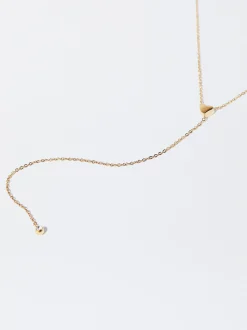 PARFOIS Armbänder|Fußkettchen>Goldfarbene Halskette Aus Stahl Golden