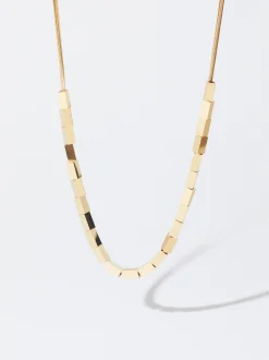 PARFOIS Armbänder>Goldfarbene Halskette Aus Stahl Golden