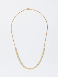 PARFOIS Armbänder>Goldfarbene Halskette Aus Stahl Golden
