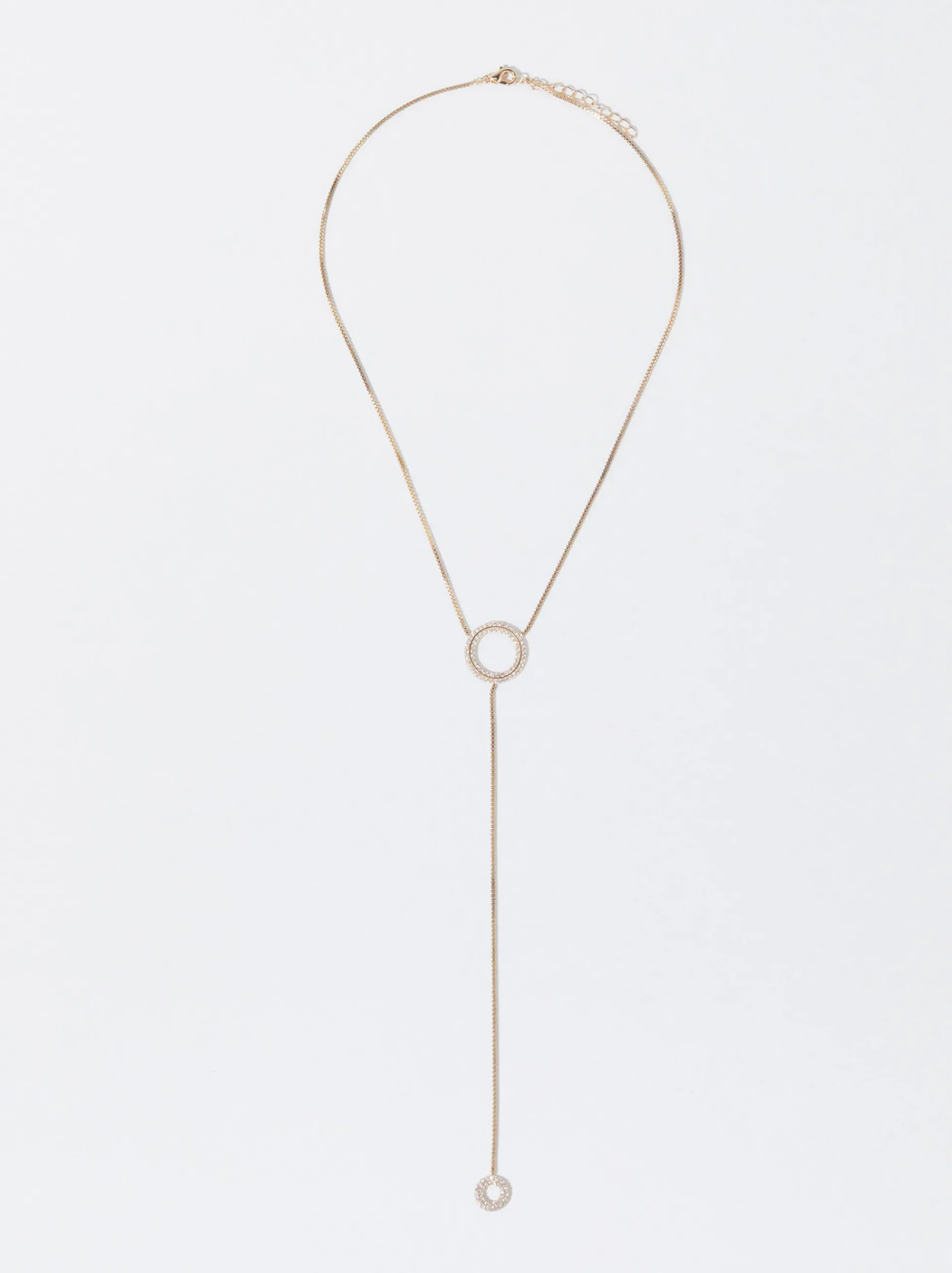 PARFOIS Raffinierter Modeschmuck|Kurze Ohrringe>Goldfarbene Halskette Mit Zirkonen Golden