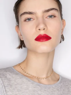 PARFOIS Set Ohrringen|Hoop-Ohrringe>Goldfarbene Halskette Mit Stern Golden