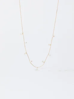 PARFOIS Raffinierter Modeschmuck|Kurze Halsketten>Goldfarbene Halskette Mit Zirkonen Golden