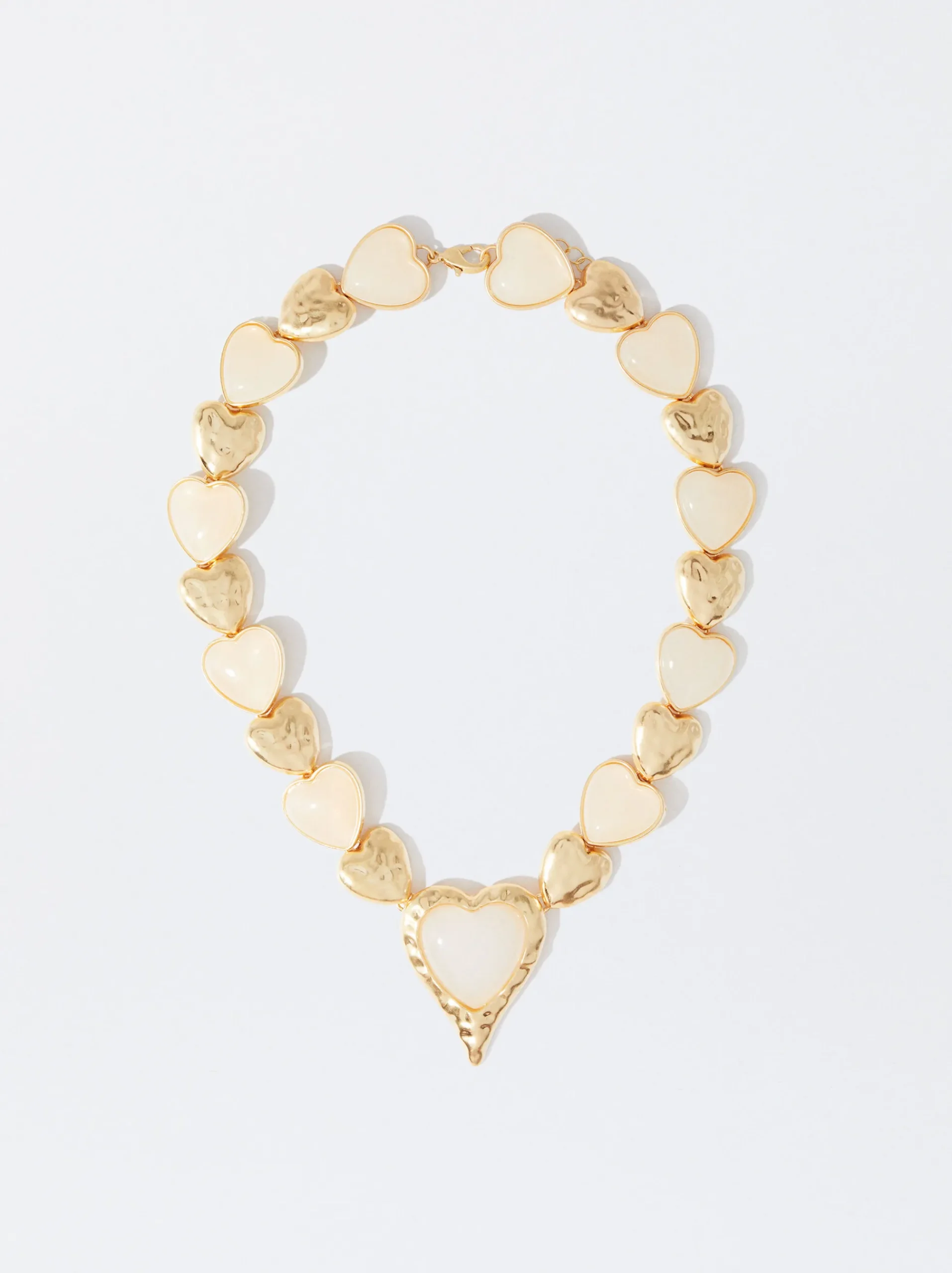 PARFOIS Kurze Halsketten>Goldfarbene Halskette Mit Herz Golden