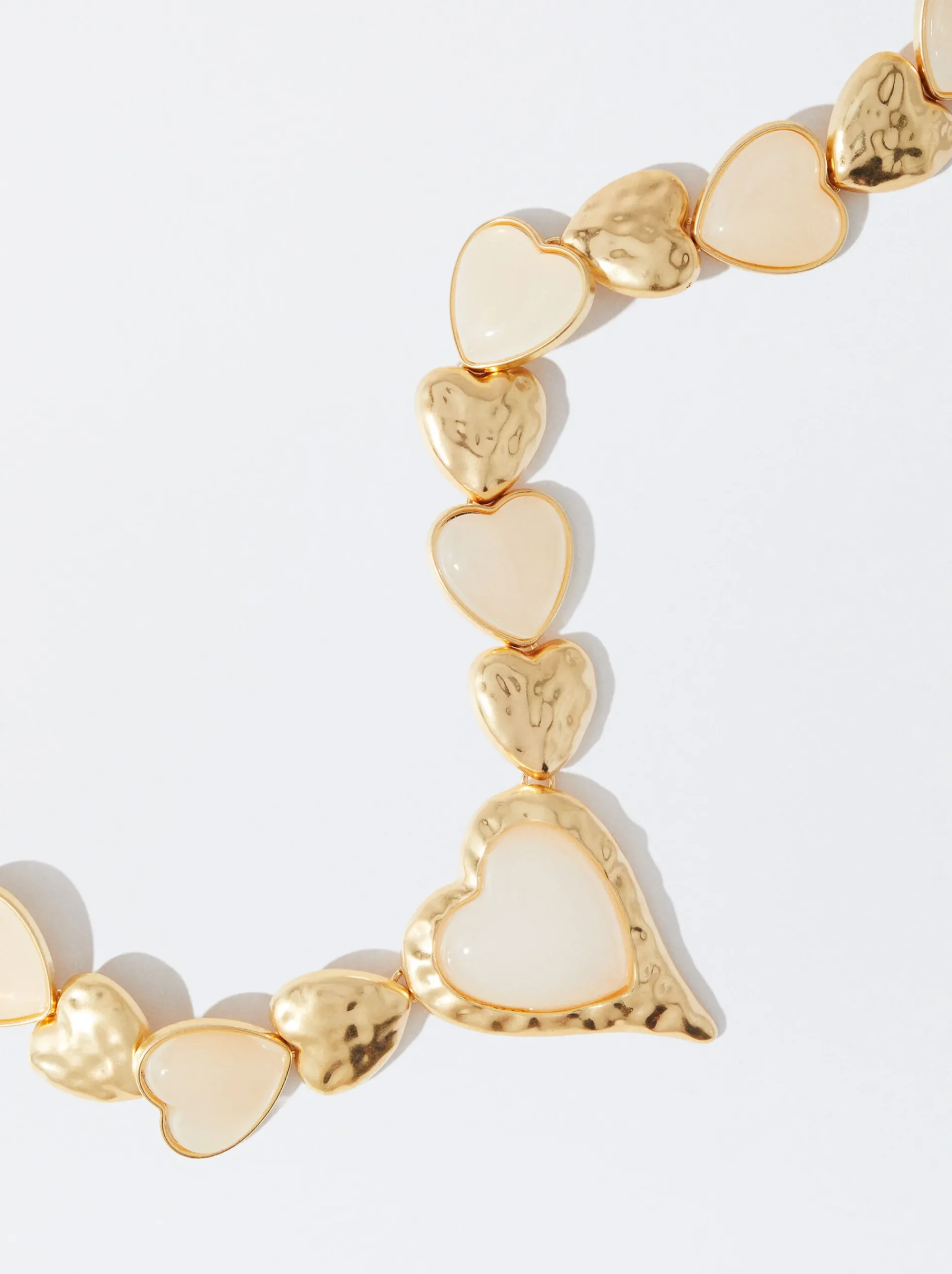 PARFOIS Kurze Halsketten>Goldfarbene Halskette Mit Herz Golden