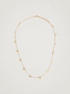 PARFOIS Raffinierter Modeschmuck|Kurze Ohrringe>Goldfarbene Halskette Mit Herz Golden