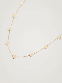 PARFOIS Raffinierter Modeschmuck|Kurze Ohrringe>Goldfarbene Halskette Mit Herz Golden
