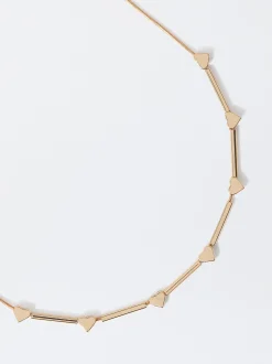 PARFOIS Set Halsketten|Sets>Goldfarbene Halskette Mit Herz Golden