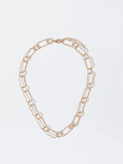 PARFOIS Set Ohrringen|Hoop-Ohrringe>Goldfarbene Kette Golden