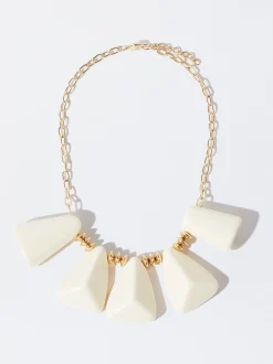PARFOIS Set Ohrringen|Sets>Goldkette Mit Harz Weib