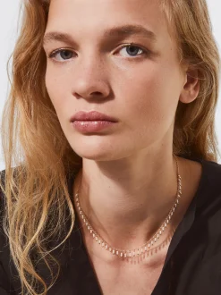 PARFOIS Raffinierter Modeschmuck|Kurze Ohrringe>Goldkette Mit Perlen Golden