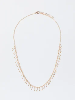 PARFOIS Raffinierter Modeschmuck|Kurze Ohrringe>Goldkette Mit Perlen Golden