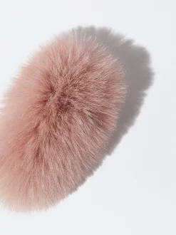 PARFOIS Spangen>Haarspange Mit Fell Rosa