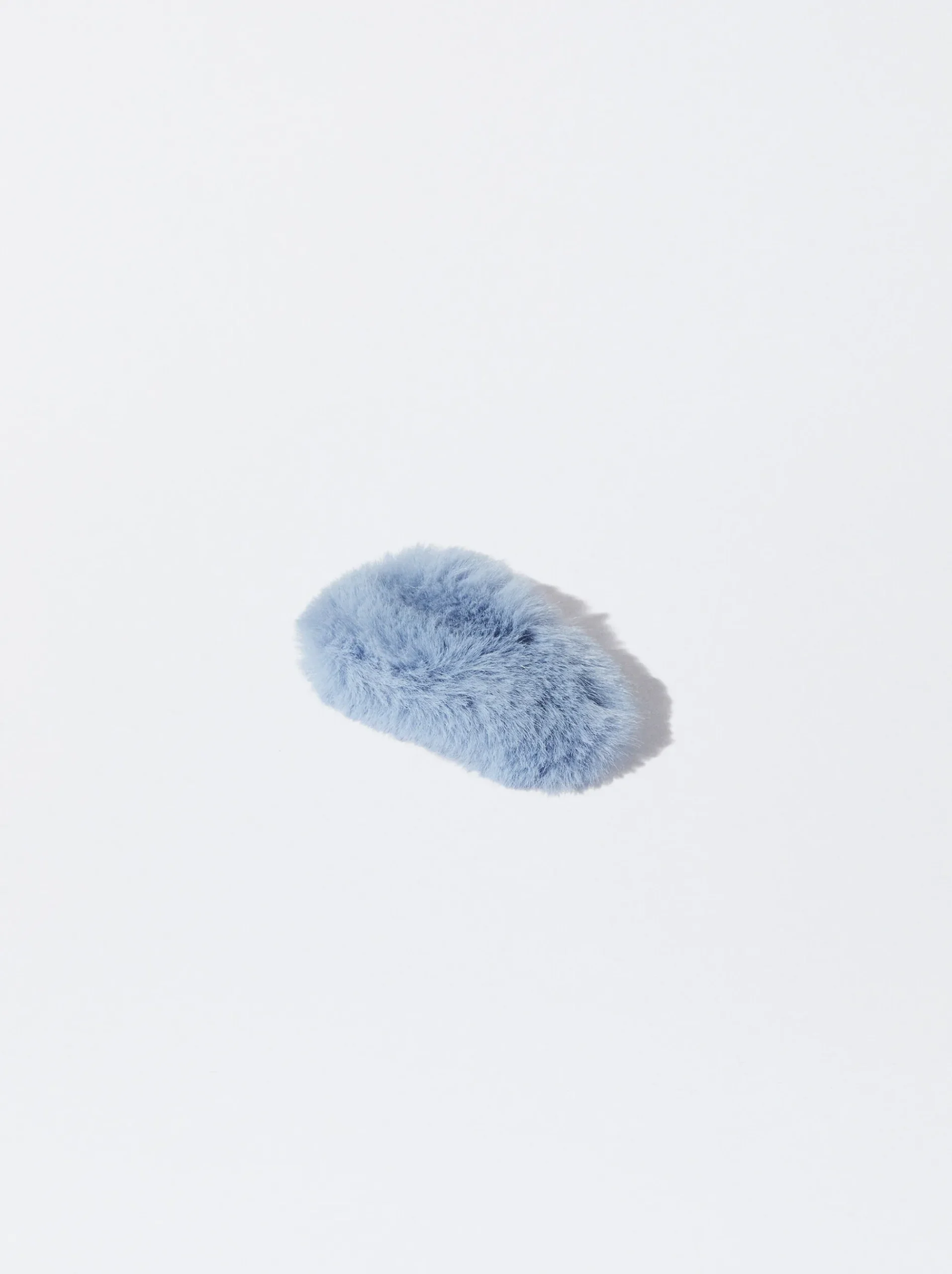 PARFOIS Spangen>Haarspange Mit Fell Blau