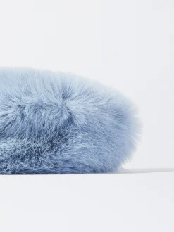 PARFOIS Spangen>Haarspange Mit Fell Blau