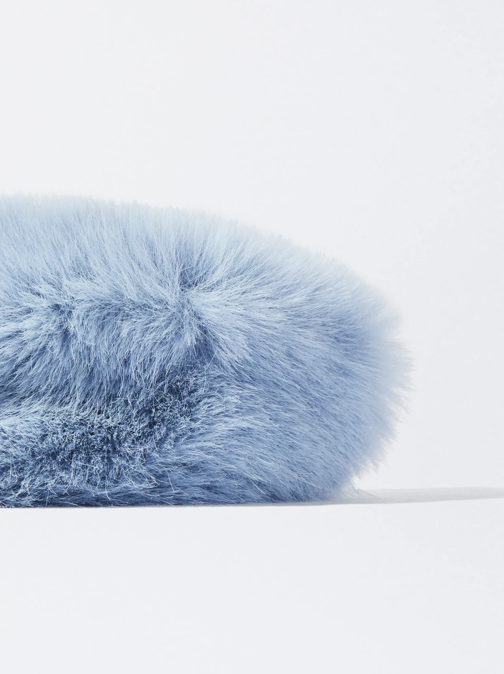 PARFOIS Spangen>Haarspange Mit Fell Blau