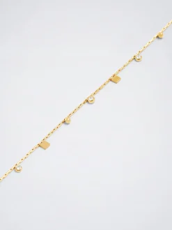 PARFOIS Armbänder>Halskette Aus Stahl Mit -Kristallen Golden