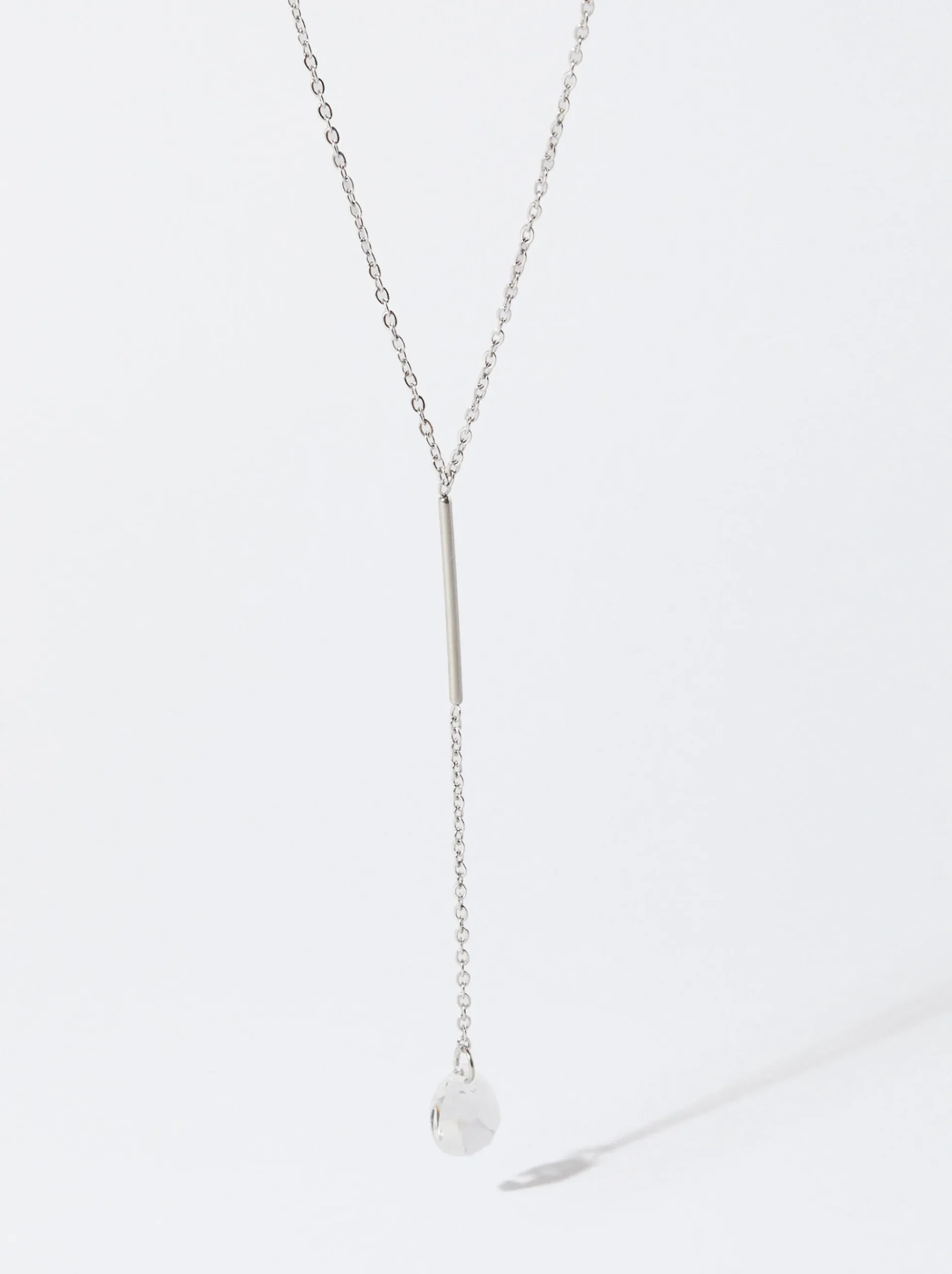 PARFOIS Armbänder>Halskette Aus Stahl Mit -Kristallen Silber