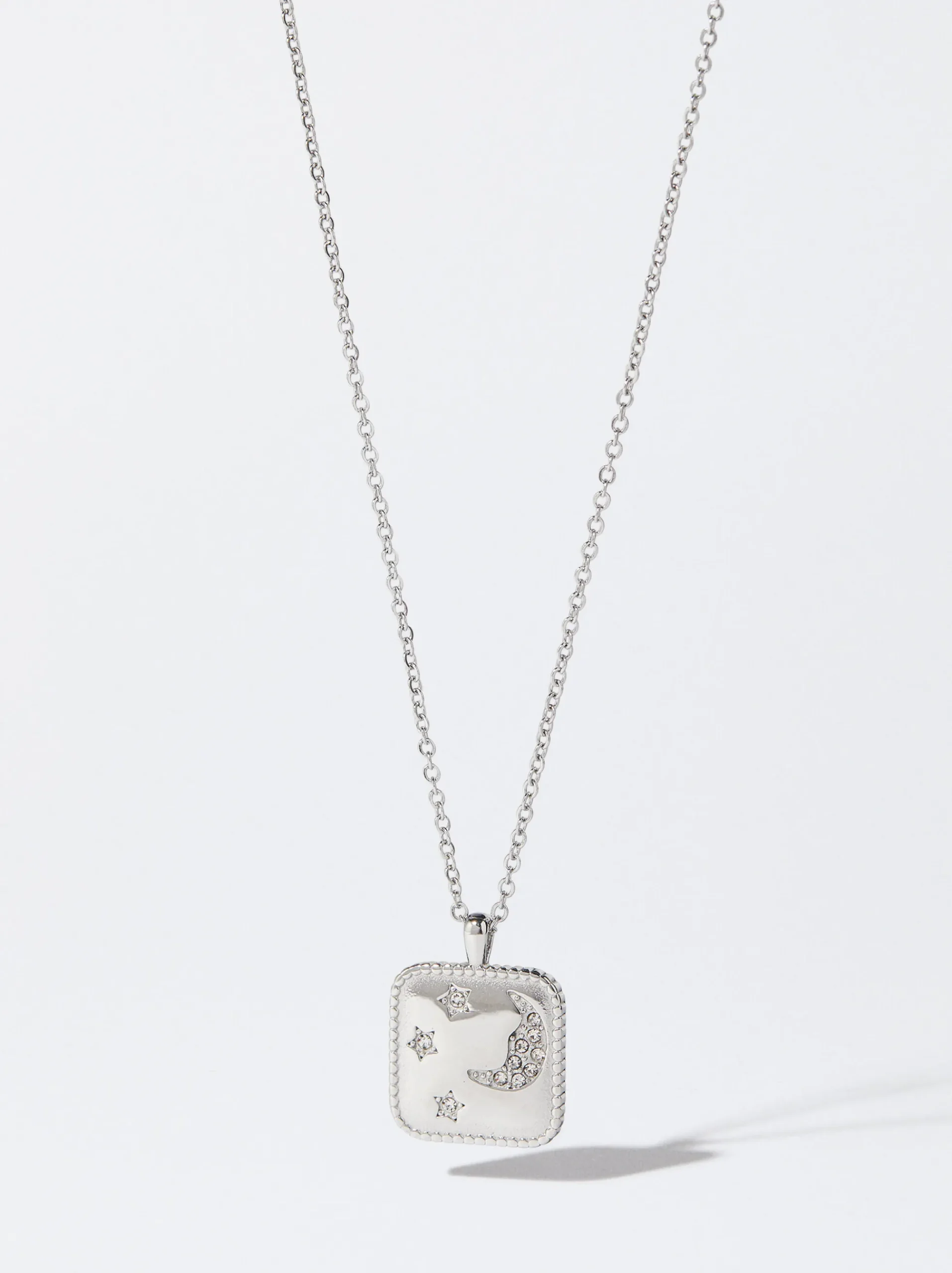 PARFOIS Armbänder>Halskette Aus Stahl Mit -Kristallen Silber