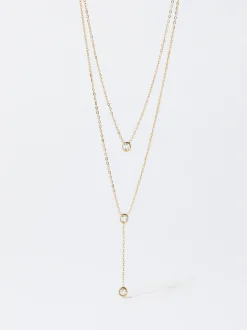 PARFOIS Armbänder>Halskette Aus Stahl Mit -Kristallen Golden