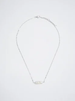 PARFOIS Raffinierter Modeschmuck|Kurze Ohrringe>Halskette Aus Stahl Mit Perlen Silber
