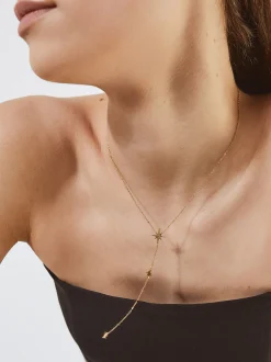 PARFOIS Armbänder|Fußkettchen>Halskette Aus Stahl Mit Stern Golden