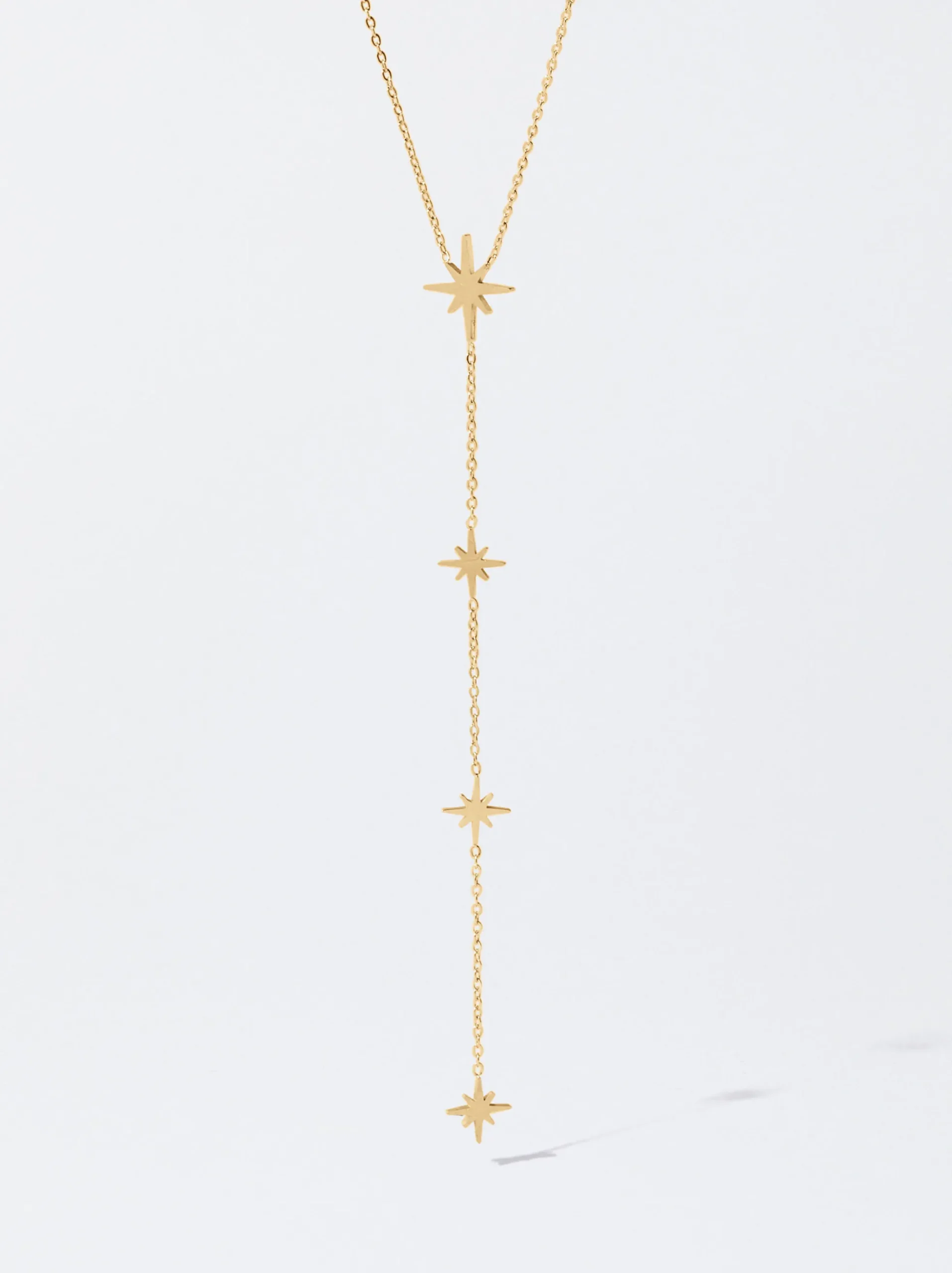 PARFOIS Armbänder|Fußkettchen>Halskette Aus Stahl Mit Stern Golden