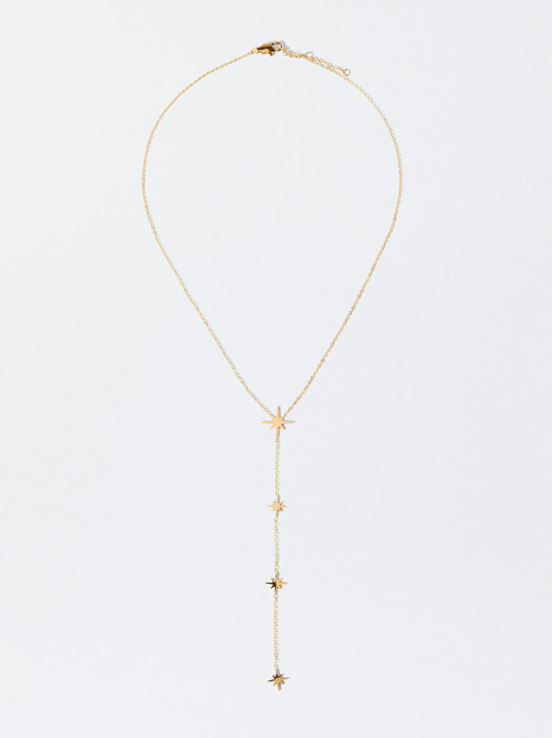 PARFOIS Armbänder|Fußkettchen>Halskette Aus Stahl Mit Stern Golden