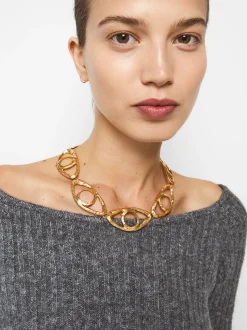 PARFOIS Kurze Halsketten>Halskette Mit en Augen Golden