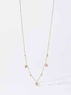 PARFOIS Raffinierter Modeschmuck|Kurze Ohrringe>Halskette Mit Herz Und Zirkonia Mehrfarbig