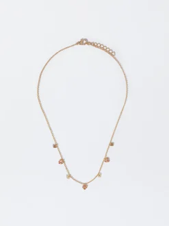 PARFOIS Raffinierter Modeschmuck|Kurze Ohrringe>Halskette Mit Herz Und Zirkonia Mehrfarbig