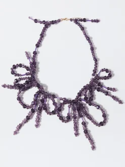 PARFOIS Ring-Sets|Ringe>Halskette Mit Schleife Violett