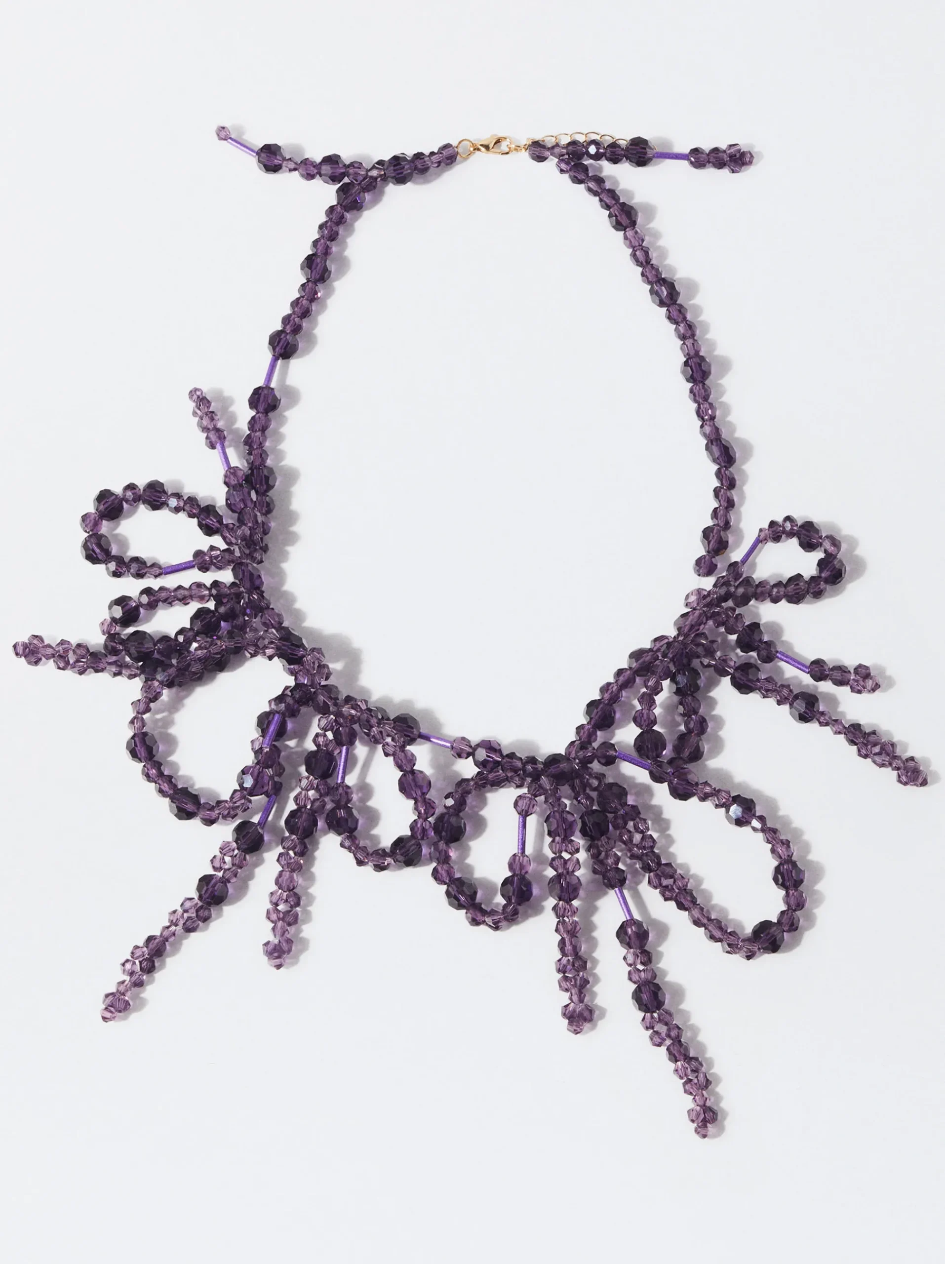PARFOIS Ring-Sets|Ringe>Halskette Mit Schleife Violett