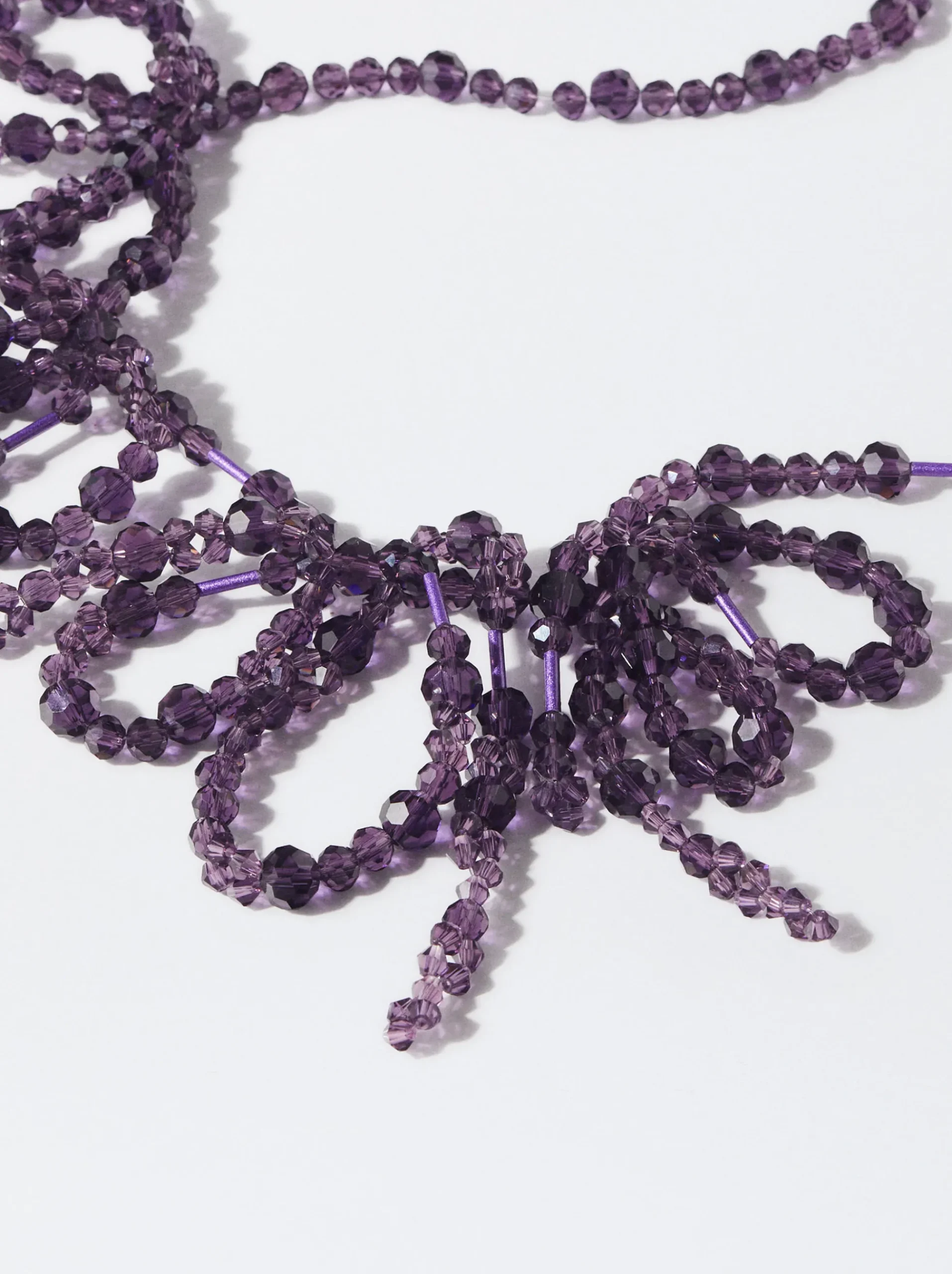PARFOIS Ring-Sets|Ringe>Halskette Mit Schleife Violett