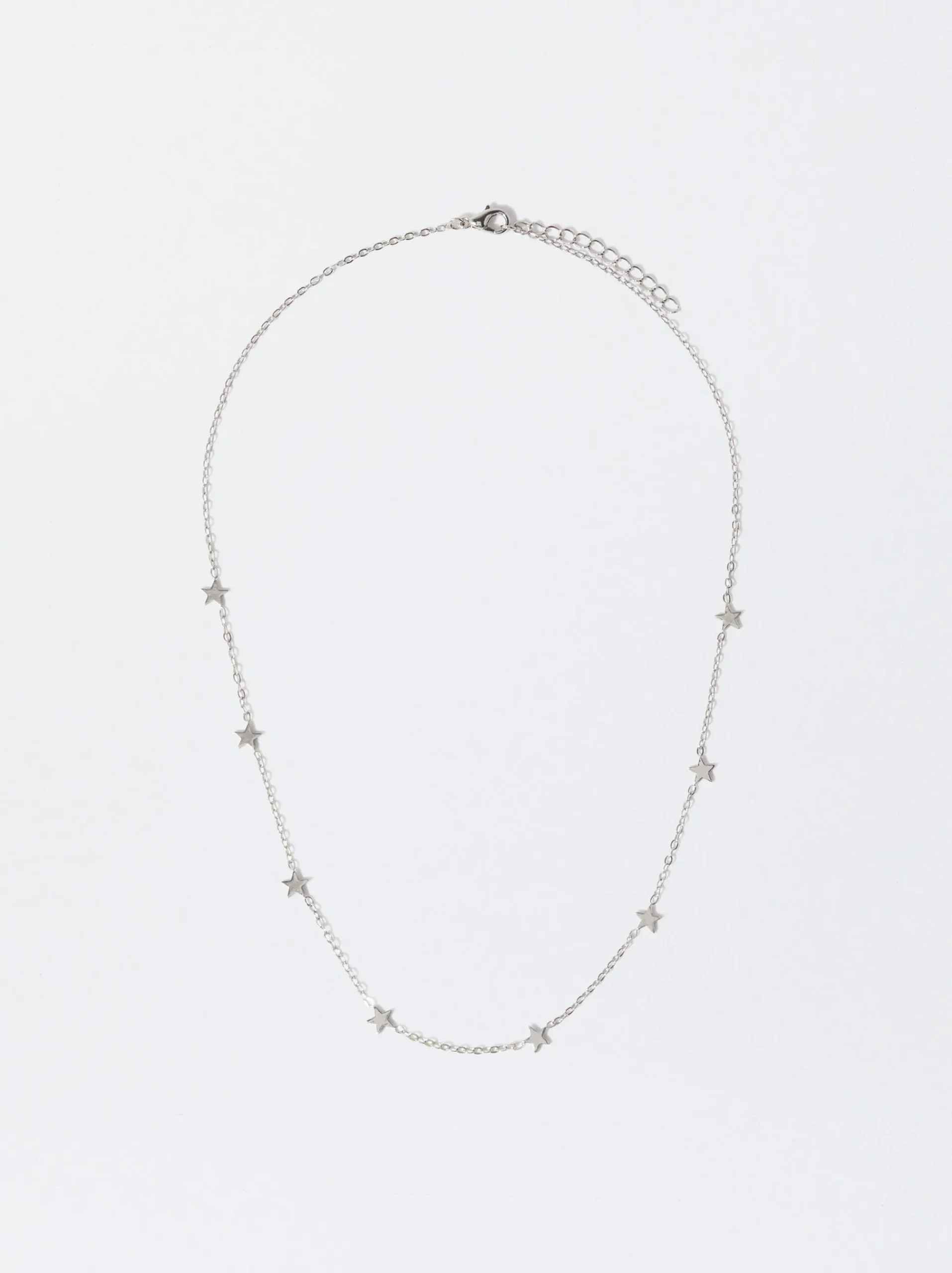 PARFOIS Lange Ohrringe|Basics>Halskette Mit Sternen Silber