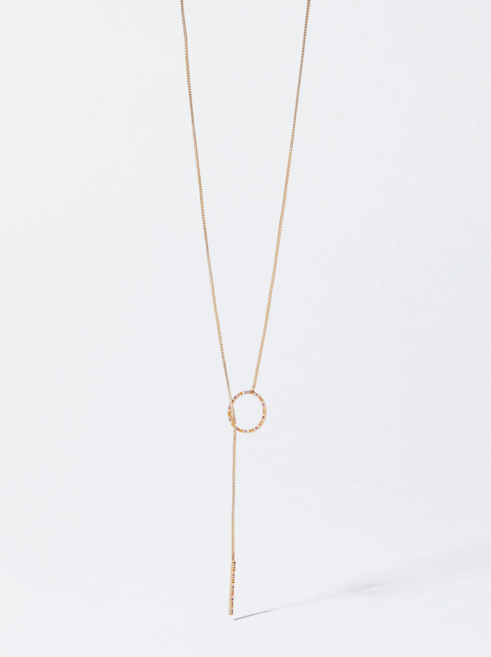 PARFOIS Raffinierter Modeschmuck|Lange Ohrringe>Halskette Mit Zirkonia Mehrfarbig