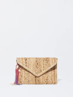 PARFOIS Umhängetaschen>Handtasche Aus Jute Beige