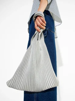 PARFOIS Basics|Umhängetaschen>Handtasche Aus Stoff Silber