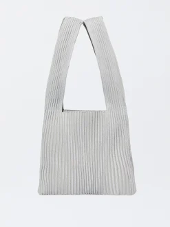 PARFOIS Basics|Umhängetaschen>Handtasche Aus Stoff Silber